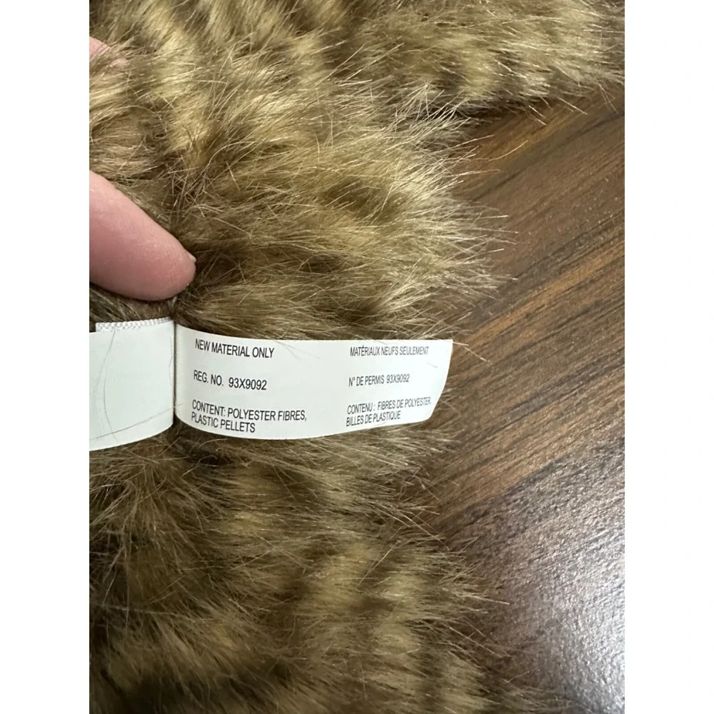 Justice Mandra Sloth Brown Fuzzy Soft Striped Shaggy 13